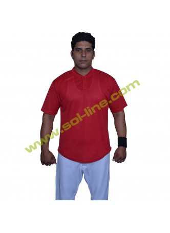 Light Weight Mesh Two Button Down Half Sleeve Jerseys